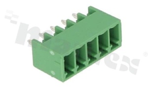 Listwa zaciskowa rozłączalna; w rastrze 3.50mm; 5-torowa; męska; pionowa; zabudowana; UL 300V/8A; TUV:250V/7A