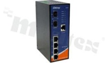 Switch przemysłowy PoE; Gigabit; zarządzalny; 4 porty 10/100/1000Base-T(X) RJ45 PoE; 2 porty 100/1000Base-X SFP; temp. pracy -40+75 st.C; zasilanie redundantne 12...57VDC; montaż na szynie DIN