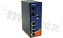 Switch przemysłowy PoE; Gigabit; zarządzalny; 4 porty 10/100/1000Base-T(X) RJ45 PoE; 2 porty 100/1000Base-X SFP; temp. pracy -40+75 st.C; zasilanie redundantne 12...57VDC; montaż na szynie DIN