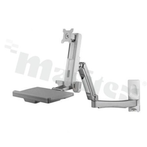 VESA holder for 1 display with keyboard tray; wallmount; max. load 10.5kg; recommended panel size 15-24"; WSF210