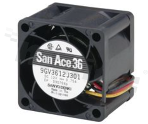 Fan; DC; 12VDC; 36x36x28mm; 0.55m3/min; 58.5dB.