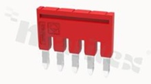 Bridge for   through terminal blocks; 5-track;  grey;