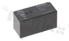 Electromagnetic relay; contact rating current 12A; coil voltage 12VDC; changeover contact (1C); coil power 400mW; 12A/30VDC; 12A/250VAC