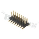 Listwa stykowa do PCB; w rastrze 1.27mm; 2x8 styków; montaż: SMD; męska; prosta; dwurzędowe; z kołkami pozycjonującymi; uchwyt pick&place