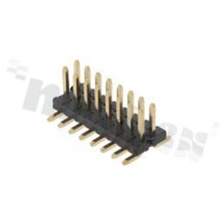 Pin Header; pitch 1.27mm; 2x8 pins; assembly: SMD; male; straight; position peg; adouble row pick&place pad