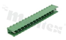 Pluggable terminal block; pitch 5.00mm; 16-ways; male; straight pin header; opened type; UL 300V/16A; TUV:320V/20A