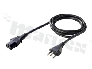 Kabel zasilający; C13; 1.8M; Brazylia