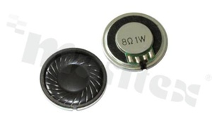 Głośnik 30mm; 8 Ohm; 1W; 600Hz-20kHz; Membrana: mylarowa; Wys: 5mm