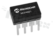 Przetworniki cyfrowo-analogowe – DAC; MICROCHIP; MCP4921-E/P; SPI, Serial; 2.7 V - 5.5 V; 1; 12