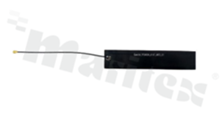 Antenna; rectangular; ISM; 410-470MHz; -3.0dBi; VSWR<4.0; linear; RF1.37; 0.1m; IPEX; adhesive; 100x20mm; black