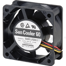 Fan; DC; 12VDC; 60x60x25mm; 0.65m3/min; 33.0dB.