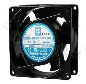 Fan; AC; 115V; 92x92x25mm; 35CFM; 3000RPM; 30dB.