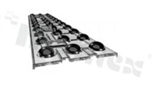 Lens for LED high power; mid power; angle: 68 do 91 degrees ; Number of LEDs: 33; Dimensions: 292x61mm; Height: 3mm; material: PC; Fastening: screw