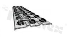 Lens for LED high power; mid power; angle: 68 do 91 degrees ; Number of LEDs: 33; Dimensions: 292x61mm; Height: 3mm; material: PC; Fastening: screw