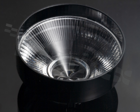 Reflector for LED COB; angle: 22 to 29 degrees FWHM; Number of LEDs: 1; Dimensions: round 70mm; Height: 41.5mm; meterial: PMMA; PC; Fastening: socket