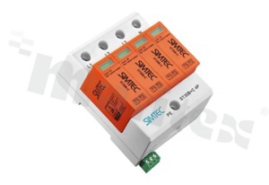 Varistor Surge Arrester T1, T2;4-pole; for wire 2.5-35mm2; max operating voltage 275V; max discharge current 60kA