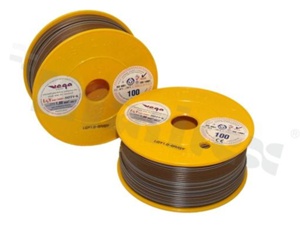 Przewód pojedynczy LGY/H05V-K; z wielodrutową miedzianą żyłą; brązowy/szary; przekrój 1.00mm2; AWG 17; 500V; -40+105 st.C; 100m.