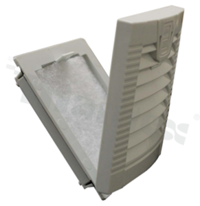 Osłona wentylatora; zatrzaskowa/żaluzjowa; 80/92mm.