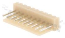 Header for PCB; pitch 2.54mm; 10-contacts; THT; male; top entry; 250V/3A