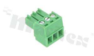 Pluggable terminal block; 3.50mm pitch; 3-ways; female; for wire 0.5-1.5mm2 (AWG 28-16); wire insertion direction same as plug-in direction; p.bronze contacts; brass cage; UL 300V/8A; TUV 250V/7A