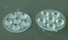 Lens for LED high power; angle: 23 degrees ; Number of LEDs: 6; Dimensions: round 73.3mm; Height: 13.74mm; material: PMMA; Fastening: frame