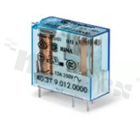 Electromagnetic relay; contact rating current 10A; coil voltage 5VDC; 1 changeover contact (1C); coil power 0.5W; 10A/250VAC,10A/24VDC; mounting: PCB, socket