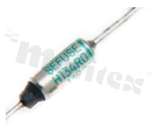 Thermal fuse; 129C; 15A/10A; 250V; 8.5x4.0mm