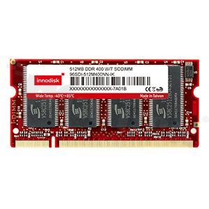 RAM; 256MB/512MB/1GB; 266/333/400 MHz; DDR SO-DIMM 200 pin; temperatura pracy 0+70C lub -40+85C