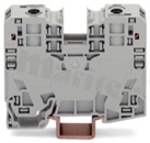 Installation terminal blokc for din reail; Three phase set; grey/blue/yellow-green; power cage clamp; 6-35mm2; 600V/115A