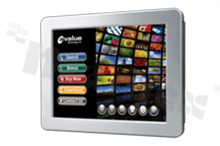 Komputer panelowy; 8"; 4:3; SVGA(800×600); dotyk: rezystancyjny; Pentium/Celeron/Atom SoC; RAM: do 8GB; 2xCOM; 4xUSB; 2xLAN; HDMI; mPCIe; M.2 Key B; temp.pracy: 0+40C; zasilanie: zasilacz