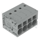 Listwa zaciskowa do PCB; przewód-płytka; na przewód 0.2 - 10.0 mm2 (24-8AWG); raster 7.5 mm; 4-torowa.; Push-in; szary; 600V/38A