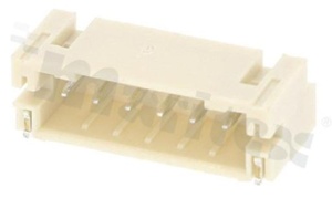 Header for PCB; pitch 2.00mm; 6-contacts; SMD; male; side entry; 100V/2A