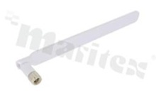 Antena; prętowa łamana; LTE; 698-2700MHz; 5.0dBi; VSWR<2.5; liniowa; dookólna; SMA; przykręcana; 192x16mm; biały