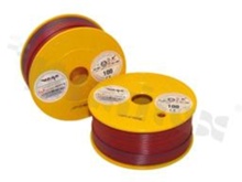 Przewód pojedynczy LGY/H05V-K; z wielodrutową miedzianą żyłą; czerwony/niebieski; przekrój 1.00mm2; AWG 17; 500V; -40+105 st.C; 100m.