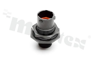 Connector: circular; socket; on panel mounting.front side nut; PIN: 6