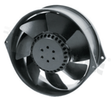 Fan; AC; ball bearing; 320/400m3/h; 50/60Hz; 0.30A; 200-240V; 36W; 2650/2900RPM; 52dBA; 22 AWG; capacitor-run external motor; 1 phase; aluminum alloy; -10+105 deg.C; 1200g; 170x150x55mm