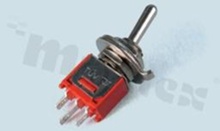 Przełącznik dźwigniowy; 2-pozycyjny; 8.2 x 5.2mm; konektory SPDT; dźwignia okrągła metalowa; 3A/125V