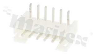 Złącze Kablowe do PCB; w rastrze 2.00mm; 6-stykowe; montaż THT; męskie; poziome; 100V/2A