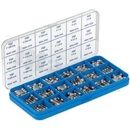 SCHURTER fuse assortment; various current ratings and characteristics; service kit; kit code 0034.9857