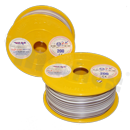 Przewód pojedynczy LGY/H05V-K; z wielodrutową miedzianą żyłą; biały/brązowy; przekrój 0.35mm2; AWG 22; 500V; -40+105 st.C; 200m.