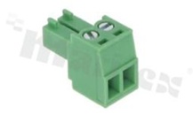 Pluggable terminal block; 3.50mm pitch; 2-ways; female; for wire 0.5-1.5mm2 (AWG 28-16); wire insertion direction same as plug-in direction; p.bronze contacts; brass cage; UL 300V/8A; TUV 250V/7A