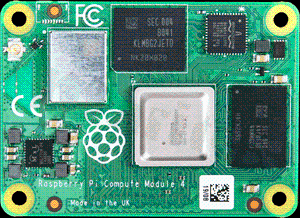 Moduł obliczeniowy; Raspberry Pi Compute Module 4 LITE; procesor: Broadcom BCM2711; Cortex-A72 1.5GHz; RAM: 2GB LPDDR4; pamięć: bez eMMC; wymiary: 55x40mm