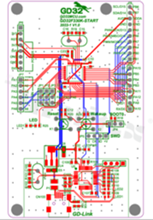 Zestaw Startowy GD32F330K8T6; ARM Cortex-M4; USB mini; RESET KEY; USER KEY; LED; GD-Link; Arduino