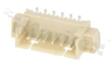 Złącze Kablowe do PCB; w rastrze 1.25mm; 6-stykowe; montaż SMD; męskie; pionowe; 125V/1A