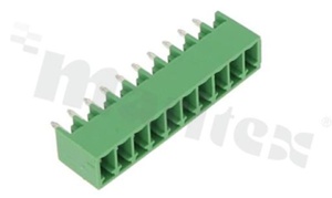 Listwa zaciskowa rozłączalna; w rastrze 3.50mm; 10-torowa; męska; pionowa; zabudowana; UL 300V/8A; TUV:250V/7A