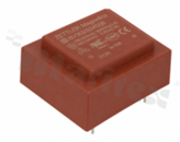 Transformer: encapsulated; 0.6VA; 230VAC; 24V; 25mA; PCB