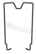 Spring wire clip; for sockets GUC11