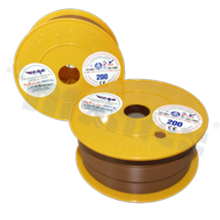 Przewód pojedynczy LGY/H05V-K; z wielodrutową miedzianą żyłą; brązowy; przekrój 0.35mm2; AWG 22; 500V; -40+105 st.C; 200m.