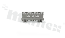 Adapter; 1-track 6mm2 connectors; screw mounting on TS 35 rail; light gray