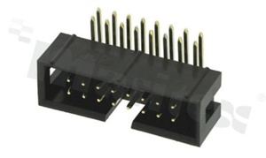 Złącze do PCB; w rastrze 2.54mm; 16-stykowe; montaż: THT; męskie; kątowe